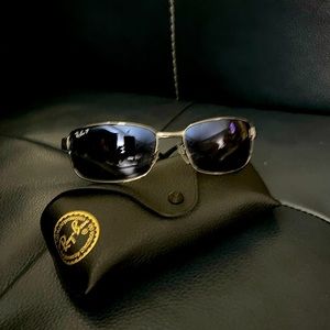 Ray-Ban RB3478-004/78 Rectangular Polarized Lens Sunglasses